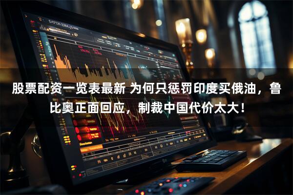 股票配资一览表最新 为何只惩罚印度买俄油，鲁比奥正面回应，制裁中国代价太大！
